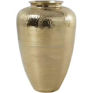 Azora industries Vase de sol en métal de qualité durable fini argent Nouveau pot de fleurs en pot de fleurs de style côtier - Product Image 6