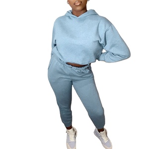 Automne nouveauté à manches longues décontracté femmes deux pièces ensemble couleur unie pantalons de survêtement et sweat à capuche ensemble Sport survêtements pour femmes 2026 - Product Image 3