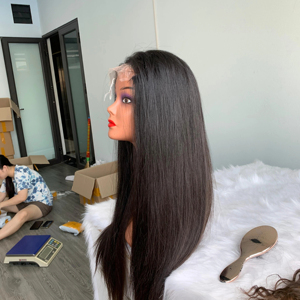 Oferta de Fin de Año: Peluca de Cabello Humano Vietnamita 100% Natural con Cierre, Impresionante Base de Encaje HD Liso Rubio - Product Image 1