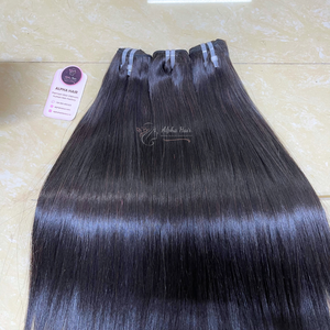 Extensiones de cabello humano vietnamita natural, pelo virgen sedoso liso, hueso de extremo fuerte barato, precio de fábrica alineado con cutícula - Product Image 3
