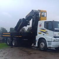 BOB-LIFT Mobile 1-25 Ton Hydraulic Boom Crane Lifting Fold Arm Truck Mounted Crane Hot Sale Articulated Crane dengan Kabin dan Winch