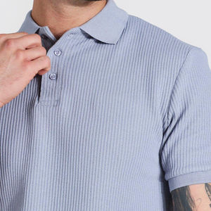 Polo d'été décontracté tricoté sur mesure de haute qualité pour homme, uniforme scolaire, à manches courtes, respirant, avec col, vente en gros - Product Image 6