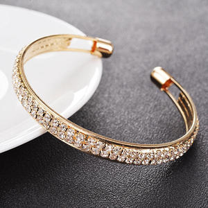 Luxury 925 <b>Silver</b> Gold Plated Moissanite Hip Hop <b>Cross</b> Pattern Cuff <b>Bracelet</b> Brilliant Cut Claw Setting Unisex Everyday Wear - Product Image 4