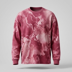 Acid Wash Sweatshirt <b>Men</b> Vintage <b>Grey</b> Waffle Thermal Pullover Drop Shoulder Oversized Wholesale Supplier - Product Image 1