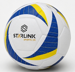 ลูกฟุตบอลสตาร์ลิงค์ สีขาว น้ำเงิน เหลือง ทนทาน แบบไฮบริด - Product Image 3