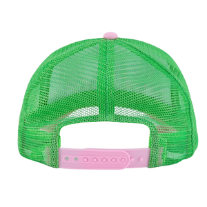 หมวกแก๊ป AKA Trucker สีเขียว ขาว ชมพู ปักตัวอักษร ตาข่าย หมวกเบสบอล ปรับขนาดได้ แฟชั่นลำลอง สำหรับผู้ชาย - Product Image 6