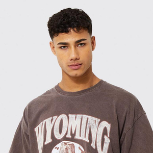Camiseta Extra Grande para Hombre, Logotipo Personalizado, Impresión Digital, 100% Algodón, Secado Rápido, Transpirable, Ropa Urbana, Venta al Por Mayor - Product Image 5