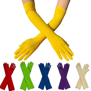 Mitaines extensibles pour femmes, gants de fête, de spectacle, de bar, de danse, de déguisement, longueur 45 cm - Product Image 3