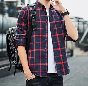 Chemises décontractées de créateur pour hommes à manches longues, 100 % coton respirant et infroissable pour l'automne - Product Image 5