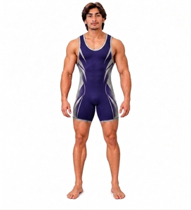<b>Men's</b> Sleeveless Sublimation Print Swimwear Scoop Neck Spandex Polyester Breathable Sports <b>Suit</b> Adult All Seasons - Product Image 1