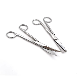 กรรไกรผ่าตัดแบบพรีเมียม ใบมีดตรงและโค้ง ปลายแหลมและปลายทู่ ผลิตจากสแตนเลสสตีล ได้รับมาตรฐาน CE ISO - Product Image 6