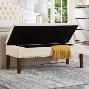 Panca Imbottita per Camera da Letto con Vano Contenitore, Arredamento Elegante per il Tuo Spazio - Product Image 2