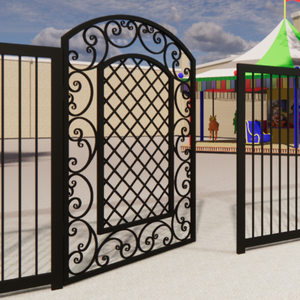 Puertas de Hierro Forjado de Primera Calidad para Casas con Elegante Puerta de Jardín y Valla Decorativa para Villas Modernas de Uso Residencial - Product Image 4