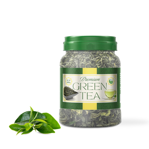 Hojas de Té Verde Premium Más Vendidas, Hojas de Té Saludables con Certificación, Lata de Té Personalizable - Product Image 1