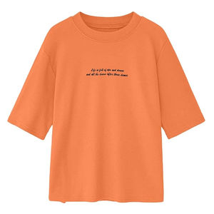 Camisetas Casuales de Lona Transpirable y Ecológica para Mujer con Estampado Digital, Spandex y Poliéster, Camiseta de Hombros Caídos para Mujer - Product Image 2