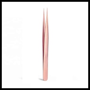 Nouvelles Pinces à Épiler Tendance en Promotion pour Isolation des Cils, à Pointe Courbe en Acier Inoxydable, Personnalisables avec Pointe en Fibre pour Extensions de Cils - Product Image 5