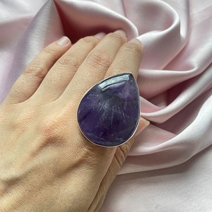 Handmade <b>Amethyst</b> Ring 925 Sterling Silver Gemstone Luxury Jewelry Elegant Ring Gift For Women Fine Jewelry - Product Image 2
