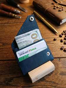 Genuine Leather Stitch less <b>Wallet</b> Minimal <b>RFID</b> <b>Blocking</b> Slim <b>Wallet</b> Card Holder for Men Gift LSW-0052 - Product Image 3