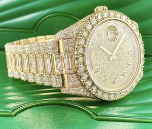 Reloj de Moissanita de Lujo de Alta Calidad, Reloj Personalizado con Incrustaciones de Diamantes para Regalo, Venta al por Mayor de Fábrica, Relojes Mecánicos con Incrustaciones de Diamantes Estilo Hip Hop - Product Image 3