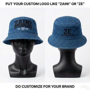 ZAINI ZI-015 Chapeau Bob Unisexe en Toile de Coton Premium 280 GSM avec Logo Brodé 3D Personnalisé et Écusson Tissé, Robuste, Multi-Panneaux, Été - Product Image 1