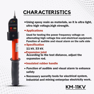 Détecteur de fils sous tension haute tension fiable, testeur de sécurité pour travaux électriques - Product Image 4