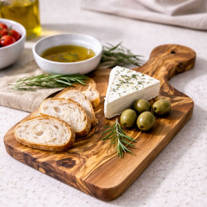 Planche à fromage en bois naturel Royal Look, planche de service pour hôtel, cuisine, légumes, boucher, pizza, blocs de découpe, planches en bois - Product Image 6