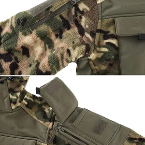 Fabricant pakistanais de combinaisons de chasse softshell d'hiver OEM, camouflage tactique pour la chasse sur le terrain, design respirant en microfleece - Product Image 3