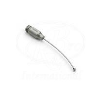 Aiguille d'alimentation droite réglable en acier inoxydable avec embout sphérique 2 mm 22G x 38 mm pour oiseaux et lapins