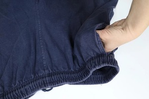 Shorts vintage années 90 pour homme, style streetwear, bleu délavé, en coton doux avec cordon de serrage à la taille, fabrication OEM - Product Image 2