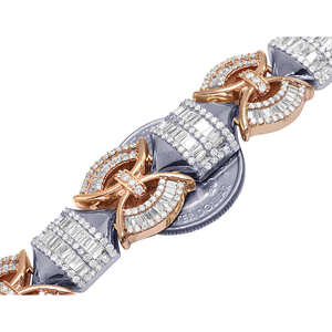 Bracelet pour homme Iced Jewelz D VVS Moissanite en argent sterling 925 plaqué or, motif chaîne à maillons, style Hip Hop urbain, pour rappeurs, vente en gros - Product Image 6