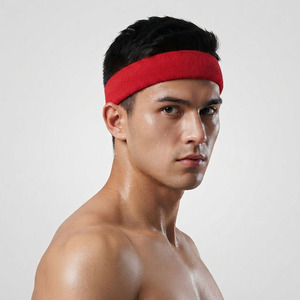 Bandeau de sport personnalisé pour homme, respirant, élastique, anti-transpiration, pour la gym, la course et l'entraînement - Product Image 1