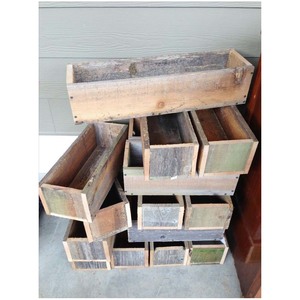 Étagère murale vintage design moderne en bois, support décoratif pour pot de jardin, moule à briques en bois, incroyable et merveilleux - Product Image 5