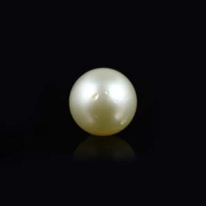 Perle d'eau de mer blanche naturelle, pierre précieuse en vrac, 9,25 carats, forme goutte, pour bijoux fins - Product Image 1