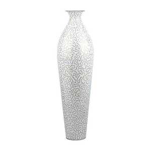 Jarrón de Metal Contemporáneo para Piso, Diseño Abstracto Blanco, Hecho a Mano, Decorativo para Hogar, Oficina, Diseño de Interiores - Product Image 5