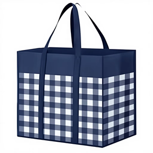 Sac fourre-tout pliable en juco avec logo personnalisé |   Poignées en ruban de coton teint |   Sac de courses réutilisable biodégradable et écologique, fabriqué en Inde - Product Image 3