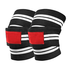 Rodilleras de Alta Calidad al por Mayor, Tejidas a Rayas, Transpirables, con Cierre de Gancho y Bucle, Protección Unisex para Todas las Estaciones - Product Image 2