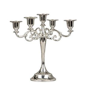 Decorative Multi Arm Metal <b>Candelabra</b> For Stylish Wedding Centerpieces And Sophisticated Home Table Decoration - Product Image 5