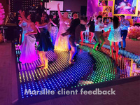 Piste de danse LED vidéo, lumières DJ, panneau matriciel portable, piste de danse lumineuse LED, sol à pixels numériques