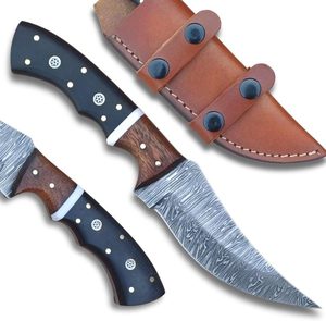 Cuchillo de Caza Personalizado OEM de Acero Inoxidable con Hoja Fija Tipo Drop Point, para Camping y Supervivencia, de Alta Durabilidad, con Logotipo - Product Image 4