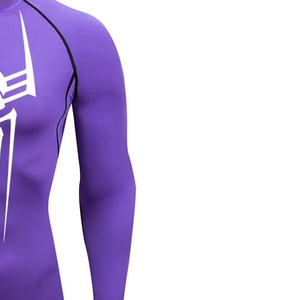 Camiseta de Compresión de Manga Larga para Hombre, Cuello Redondo, Corte Ajustado, Deportiva, Tejida en Poliéster, Secado Rápido, Ecológica y Transpirable - Product Image 2