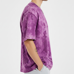 เสื้อยืดคอกลมโอเวอร์ไซส์ทรงปกติ ผ้าฝ้าย 100% ล้างสีแบบแอซิดวอช ระบายอากาศได้ดี เป็นมิตรกับสิ่งแวดล้อม สวมใส่สบายๆ  กำลังเป็นที่นิยมอย่างมาก - Product Image 2