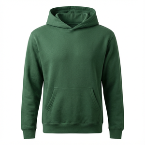 Sudadera con Capucha para Hombre, Personalizada, 100% Algodón, Felpa Gruesa, Invierno, Color Sólido, Alta Calidad, Corte Regular, Hombros Caídos, Cierre Completo con Cremallera, Estilo Cuadrado - Product Image 4