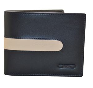 Portefeuille à deux volets en cuir de vachette mince de créateur pour hommes ouvert Logo personnalisable à la mode Long bouton protégé RFID fabriqué à base de légumes - Product Image 1