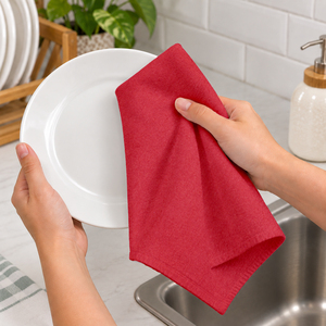 Solid Color 40x40cm kitchen dish <b>cloth</b> Cotton Dish Towel Super <b>Absorbent</b> Quick Dry Dish <b>Cloth</b> For Cleaning Wholesale in India. - Product Image 1