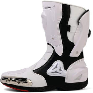 Chaussures en cuir pour moto homme, bottes de course en cuir pour garçons, équipement de tourisme pour pilotes, vêtements en cuir pour course automobile 2026 - Product Image 3