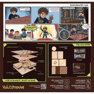 Échiquier en bois de luxe Chess Smith – Plateau d'échecs artisanal poli et lisse pour un jeu élégant - Product Image 4
