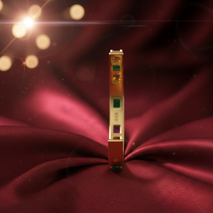 Elegante Brazalete Cuadrado con Múltiples Piedras, Plata 925, Chapado en Oro de 18K, Joyería de Diseño, Talla 2.6, Joyería de Plata Esterlina al por Mayor - Product Image 2