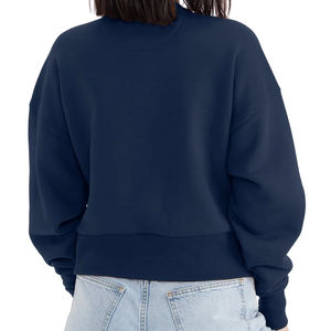 Sudadera de Cuello Redondo Estilo Urbano, Personalizable con Logotipo, Manga Larga, Secado Rápido, Transpirable, Talla Grande para Mujer - Product Image 6