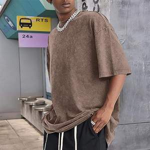 T-shirts pour hommes respirants de haute qualité, écologiques, imprimés en sérigraphie, manches courtes, couleur unie, t-shirts vintage pour hommes - Product Image 3