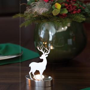 Set of 2 Large Size <b>Tabletop</b> Reindeer Candle Holder for Christmas and Weddings Premium Quality Aluminum Handmade Candle Stand - Product Image 3